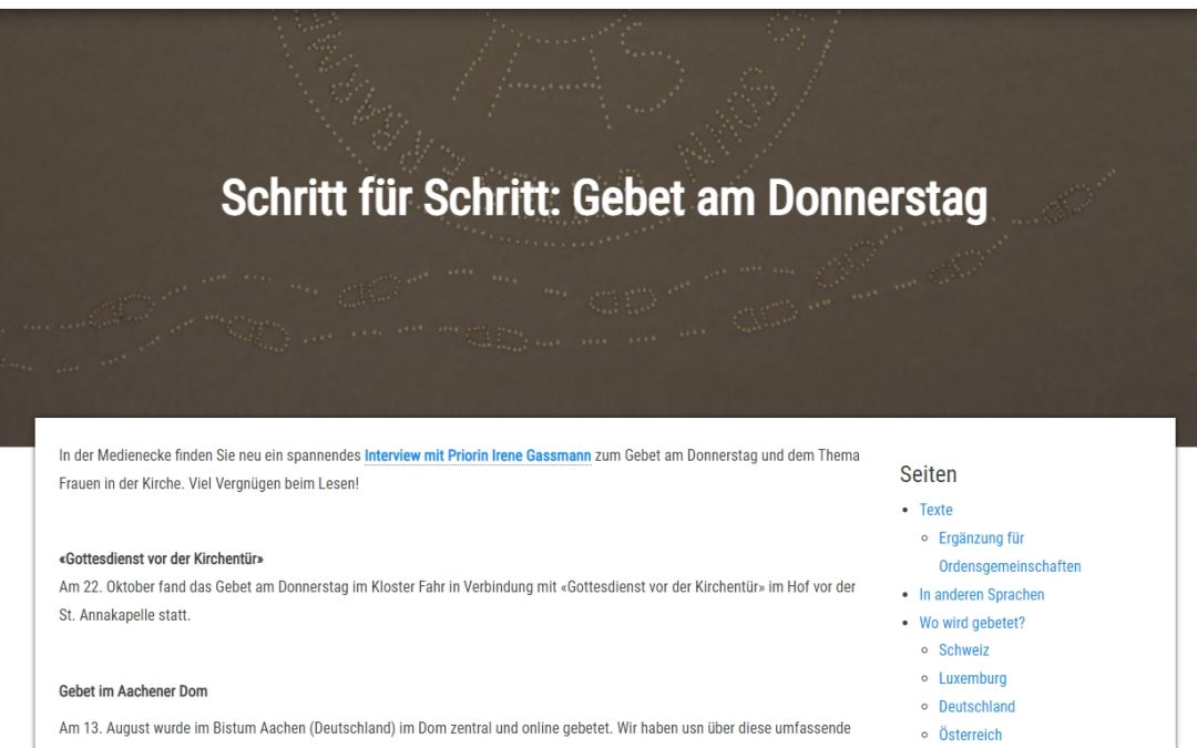 SWITZERLAND, “Prayer on Thursday” Network