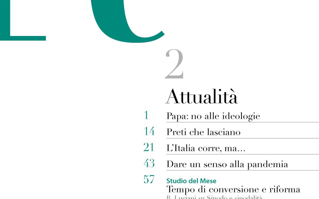 Synod and synodality: time for conversion and time for reform