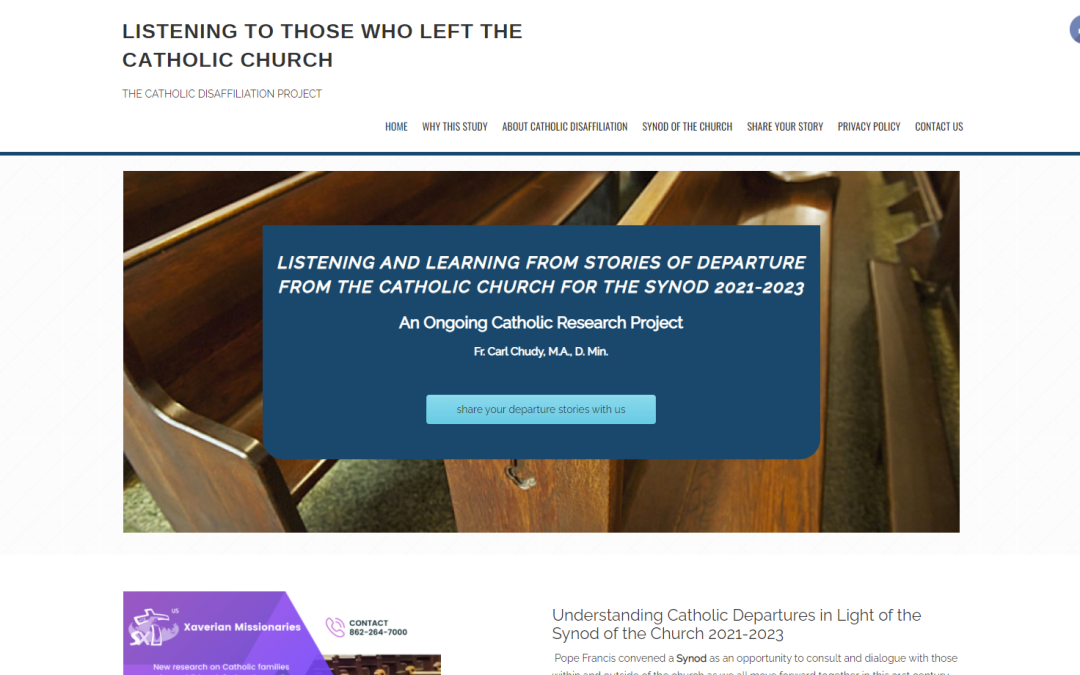Stories of disaffiliation: a Xaverian Missionaries USA project