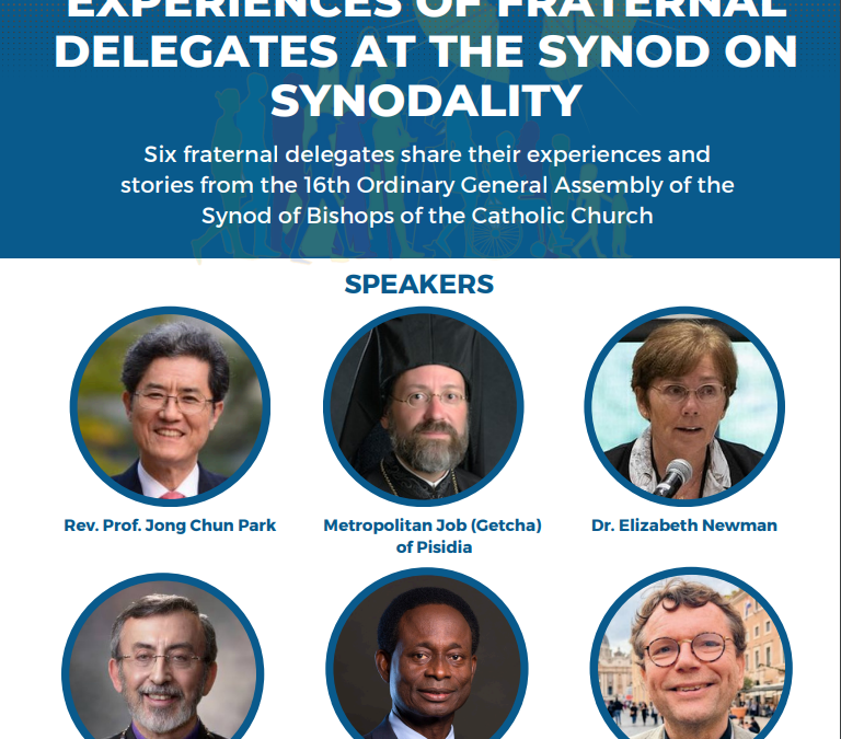 Experience of the Fraternal Delegates at the Synod on Synodality